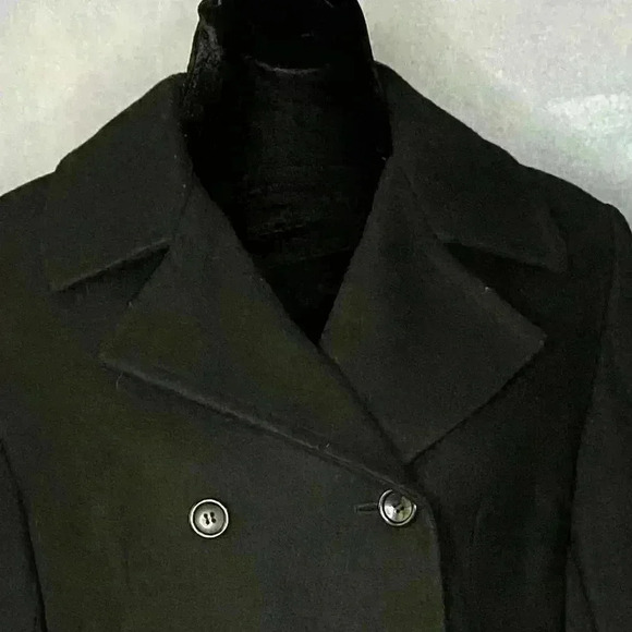 Jason Kole Black Wool Peacoat - Picture 9 of 9